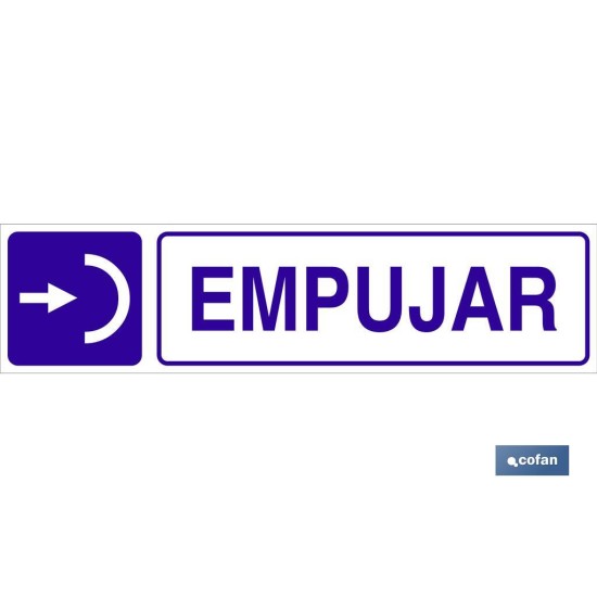 SEÑAL GLASSPACK ADHESIVA 250X62MM.