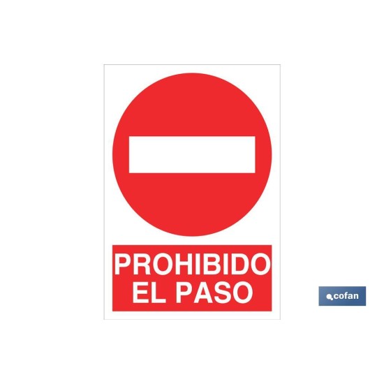 SEÑAL POLIESTIRENO 420X297MM.