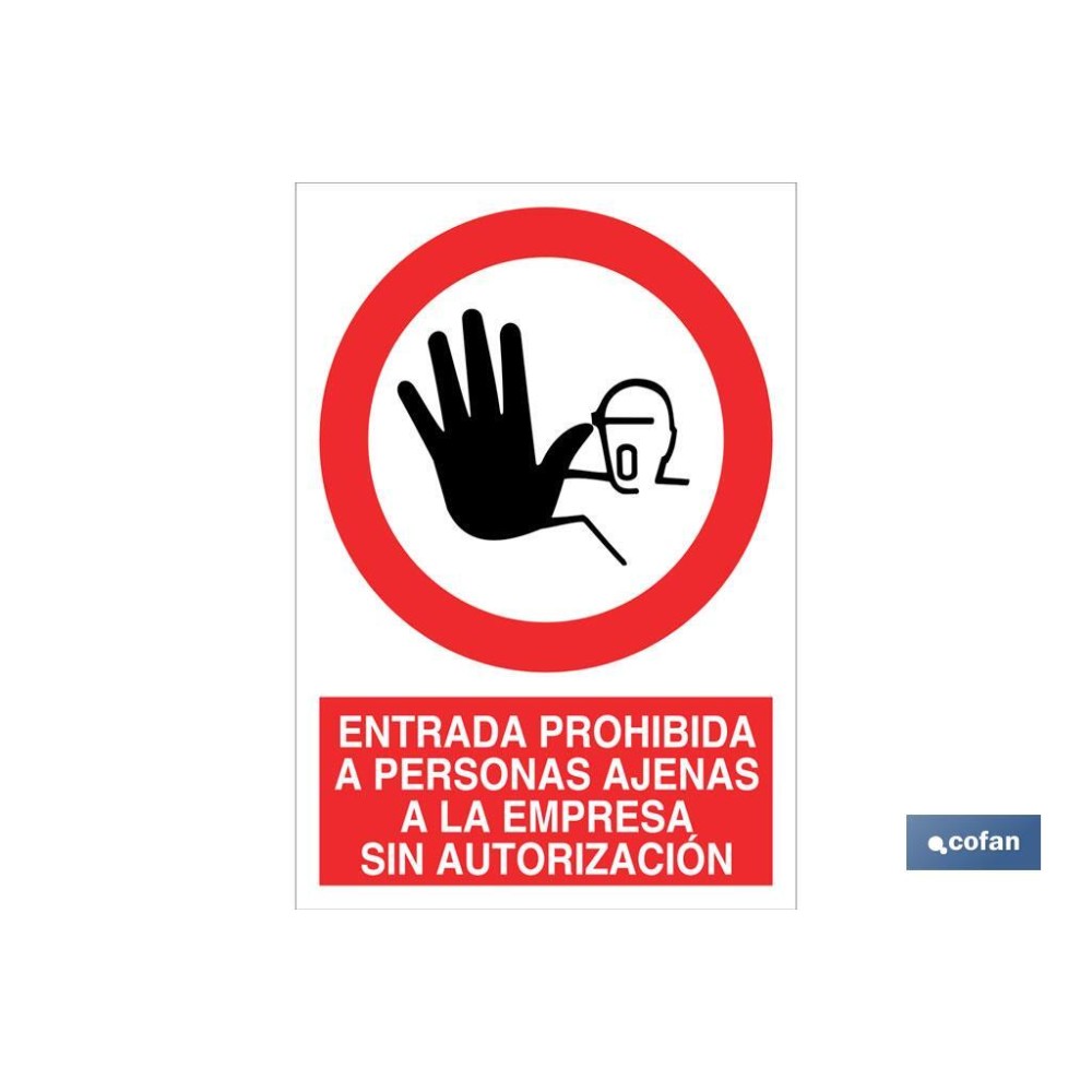 SEÑAL POLIESTIRENO 420X297MM.