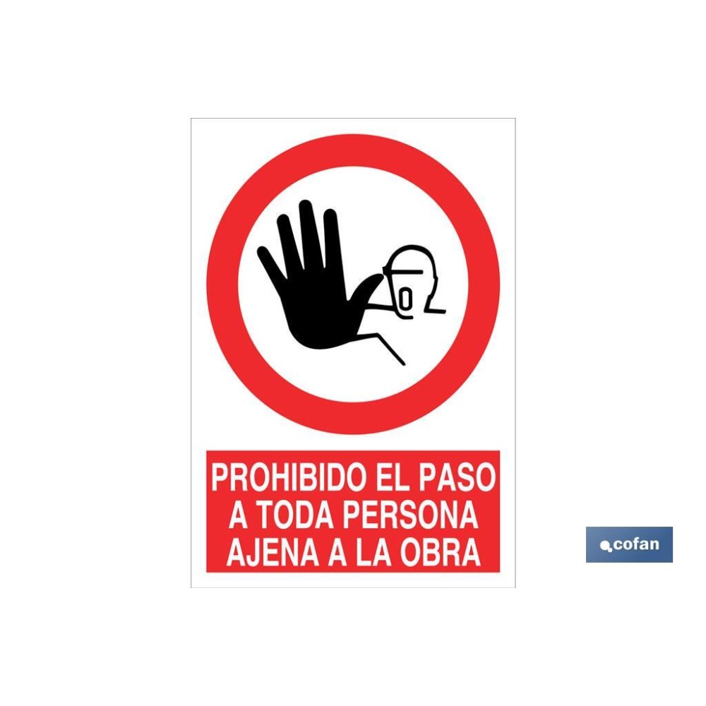 SEÑAL POLIESTIRENO 420X297MM.