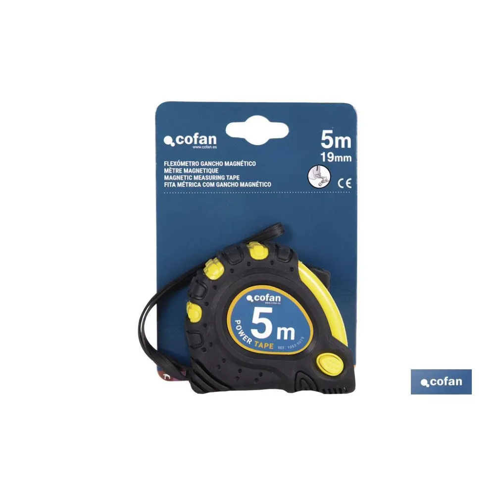 FLEXÓMETRO MAGNÉTICO 19 MM X 5 M