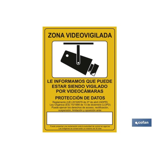 SEÑAL ADHESIVA 210X148MM.