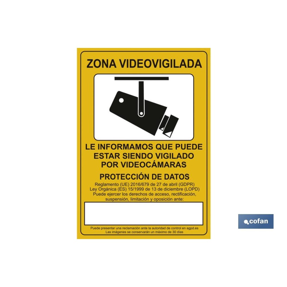 SEÑAL POLIESTIRENO 297X210MM