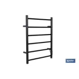 TOALLERO ELÉCTRICO NEGRO 80 W 68 X 53 X 10.5 CM IP44