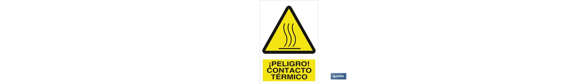 ¡Peligro! contacto térmico