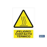 ¡Peligro! contacto térmico