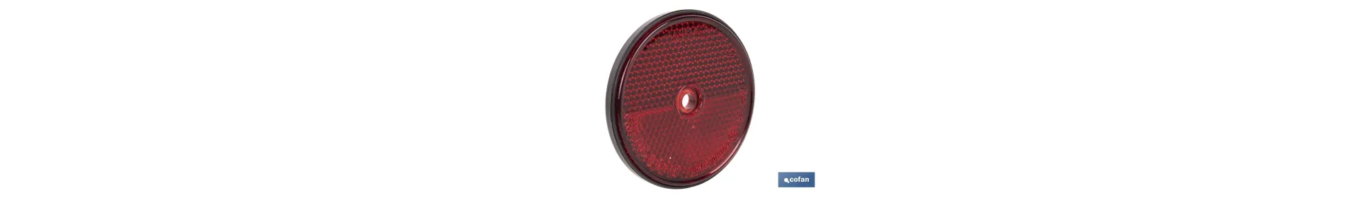 Catadióptricos redondos sin tornillo | Producto homologado | Diámetro: 60 mm | Tornillo no incluido | Disponibles en 3 colores 