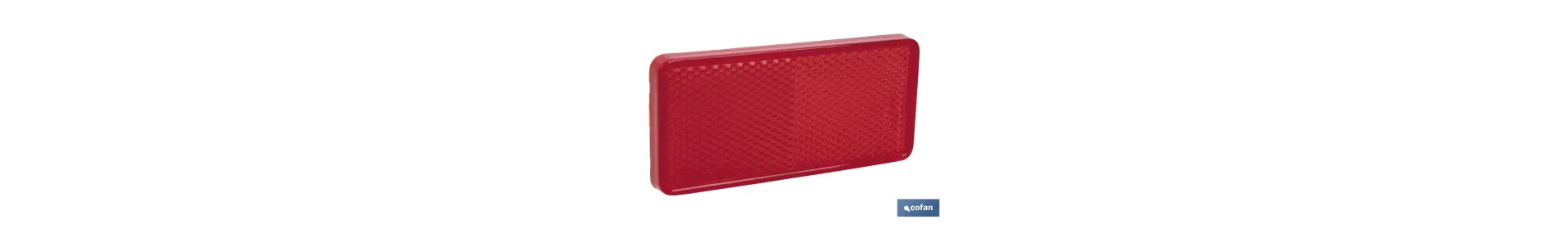 Catadióptrico rectangular adhesivo | Producto homologado | Disponible en 3 colores diferentes | Medidas: 94 x 44 mm