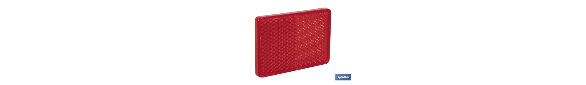 Catadióptrico rectangular adhesivo | Producto homologado | Disponible en 3 colores diferentes | Medidas: 56 x 39 mm