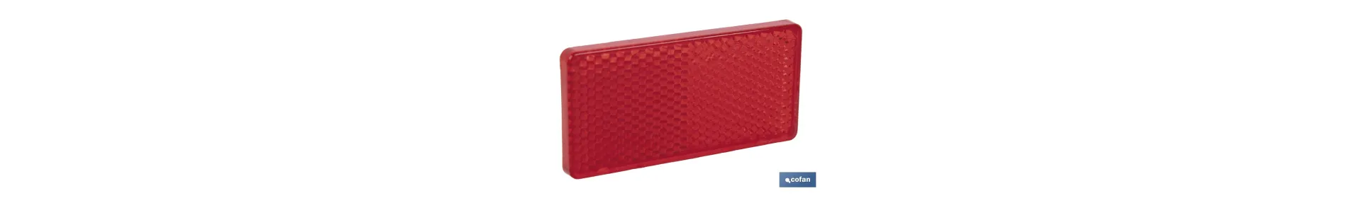 Catadióptrico rectangular adhesivo | Producto homologado | Disponible en 3 colores diferentes | Medidas: 71 x 35 mm