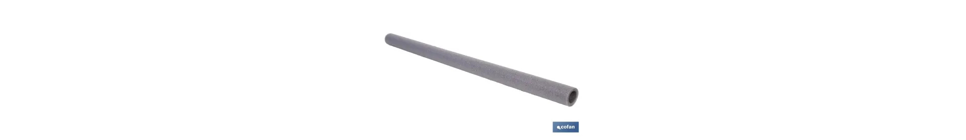 Coquillas aislantes para tuberías | Material: polietileno expandido | Color: gris | Protección térmica y anticorrosión | Dispon