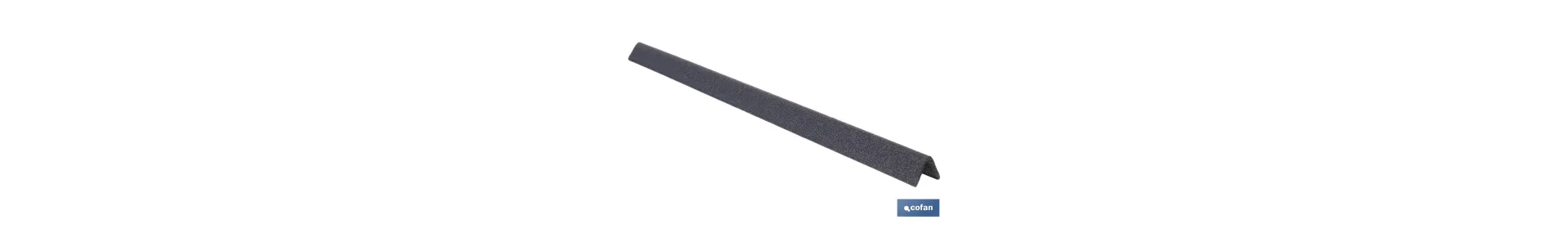 Cantonera de espuma de tipo L | Material: polietileno | Longitud: 1 m | Color: gris | Protección de aristas y bordes