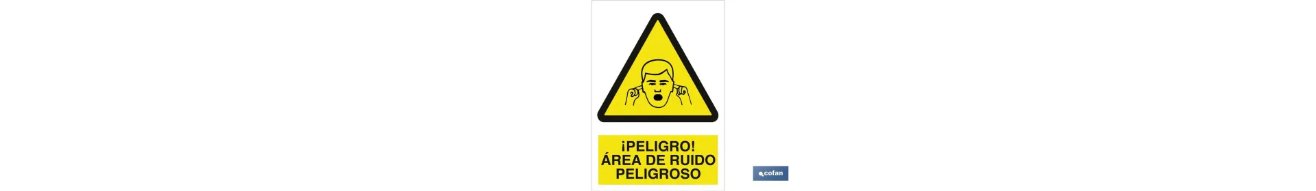 ¡Peligro! área de ruido peligroso