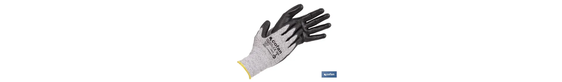 Guantes Anticorte Ultraligeros Impregnados de Pu Negro | Protección