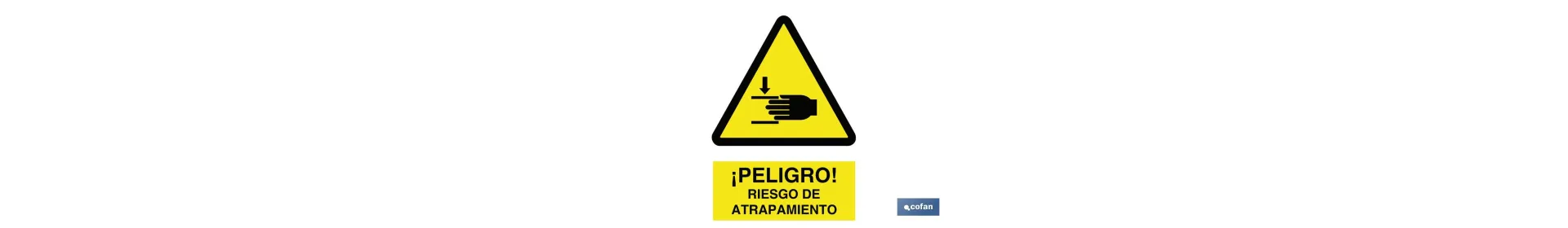 ¡Peligro! riesgo de atrapamiento
