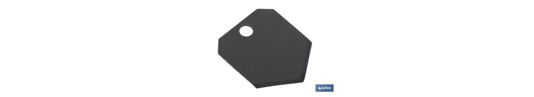 Recambio de cuchilla para tijeras cortamangueras | Material: acero inoxidable | Recubrimiento PTFE | Medidas: 25 x 20 x 1 mm