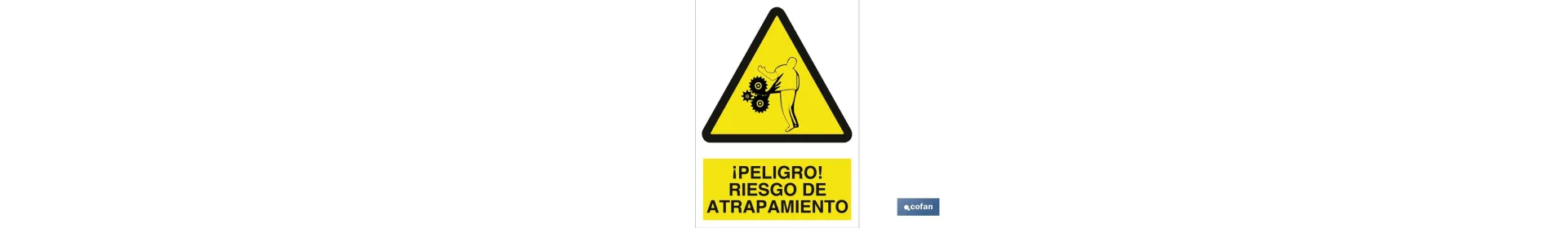 ¡Peligro! riesgo de atrapamiento