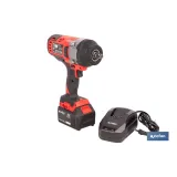 Pistola de impacto 1/2 a batería con motor brushless | Potencia: 20 V | Velocidad de 1800 rpm | 400–1000 Nm | Disponible con y 