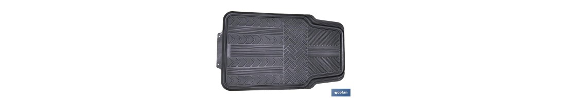 Alfombrillas de PVC universales para coche | Set de 4 alfombras | Antideslizantes y ajustables