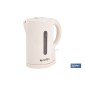 Hervidor eléctrico de agua beige | Capacidad: 1 Litro | Potencia: 1080 W | Hervidor compacto con controlador Strix | Ideal para