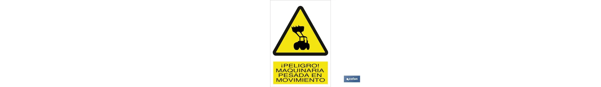 ¡Peligro! maquinaria pesada en movimiento