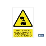 ¡Peligro! maquinaria pesada en movimiento
