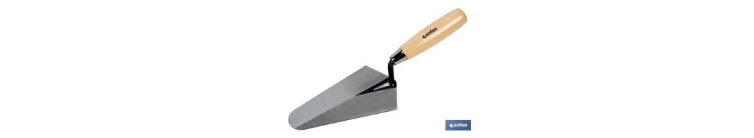 Paleta forjada modelo Madrid | Varias medidas de longitud | Para la construcción | Mango de madera