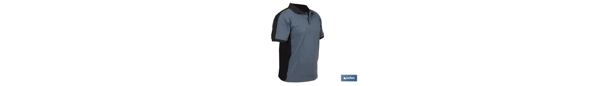 Polo de Trabajo Modelo Balder en Gris Oscuro y Negro | Cómodo y