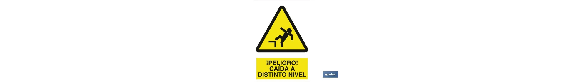 ¡Peligro! caída a distinto nivel