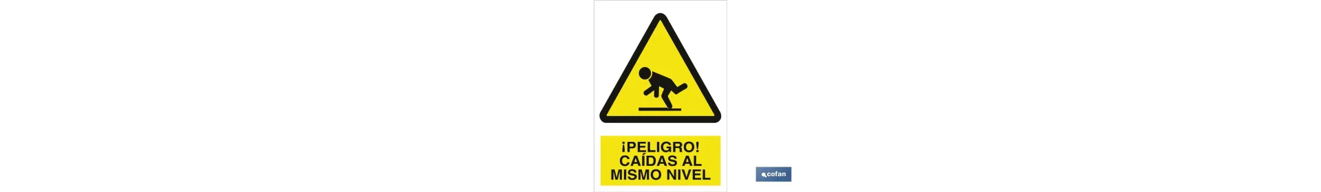 ¡Peligro! caída al mismo nivel
