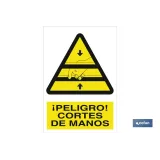 ¡Peligro! cortes de manos