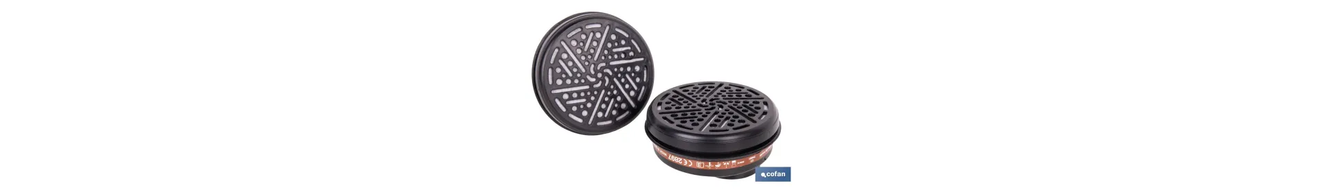 Set de 2 Filtros A1 para Máscara Completa Cofan | Protección Frente a