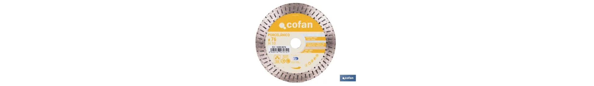 Disco de Diamante Porcelánico Ø76 Mm | Corte en Seco de Gres