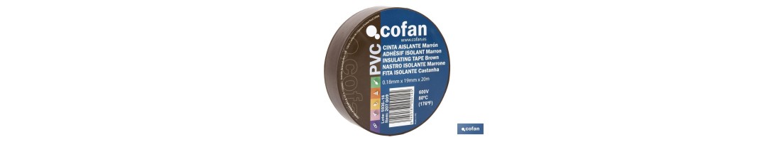 Cinta Aislante 180 Micras | Color marrón | Resistente al voltaje, al calor y a diferentes ácidos y alcalinos