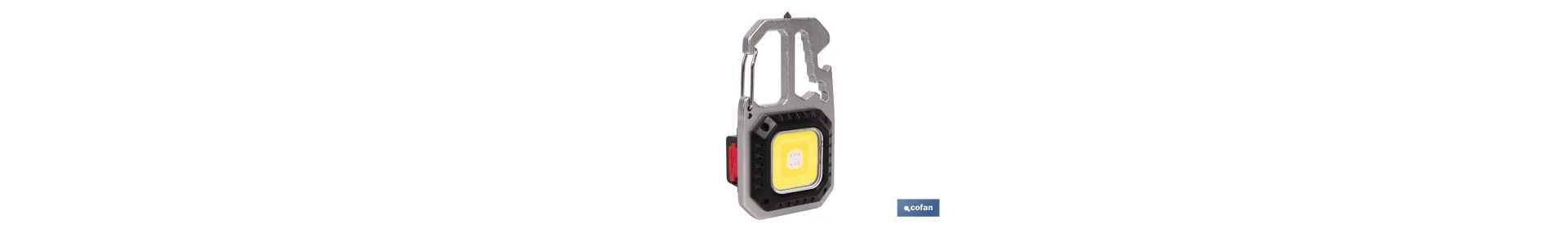 Linterna Llavero Led Cob 500 Lm Recargable con 7 Modos de Luz |