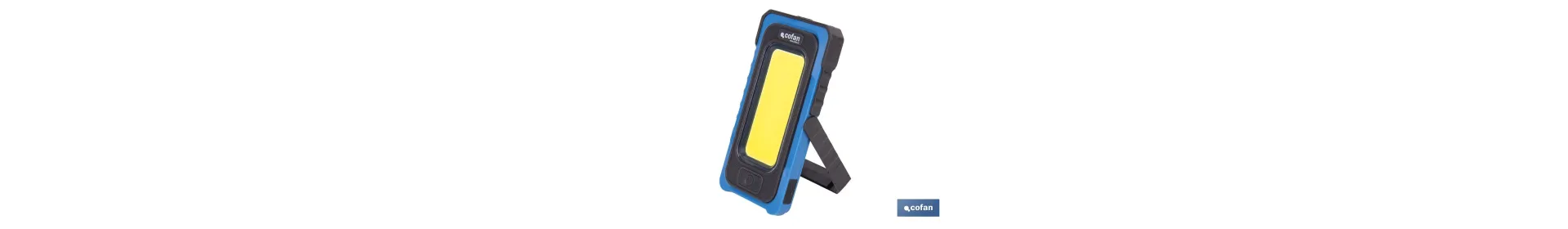 Lámpara de Inspección de 500 Lm Cob Led con Panel Solar | Recargable