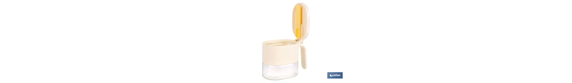 Comprar Azucarero O Salero de Vidrio 380 Ml con Tapa | Cucharilla