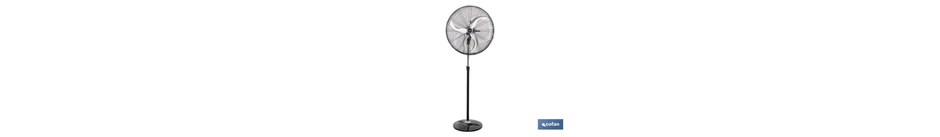 Ventilador de Pie Industrial con 3 Velocidades | 3 Aspas de Aluminio