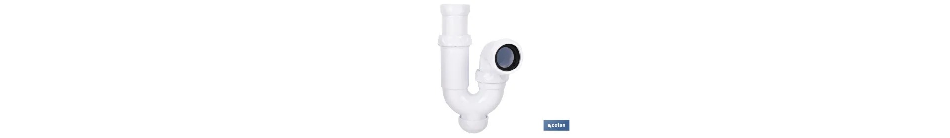 Sifón Curvo Extensible | Salida Ajustable de Ø32-40 Mm y Racor de 1