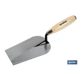 Paleta forjada modelo Sevilla | Medida 180 mm de longitud | Para la construcción | Mango de madera