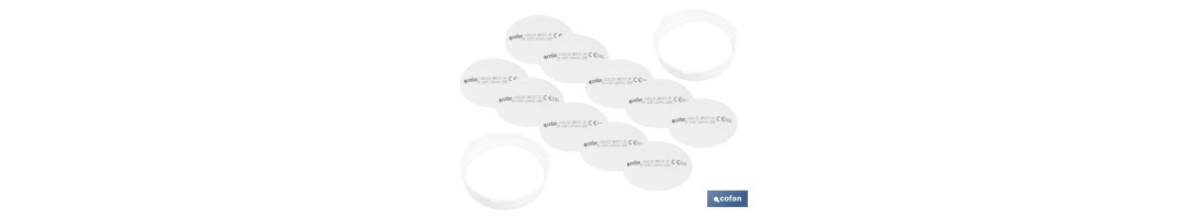 Pack de 10 Prefiltros P2 NR para Filtros A1B1E1K1 + 2 Aros Retenedores