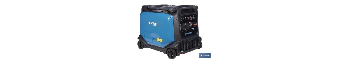 Generador inverter de gasolina de 223 cc | Motor de 4 tiempos | Generador inverter portátil | Máxima potencia: 3,8 kVA