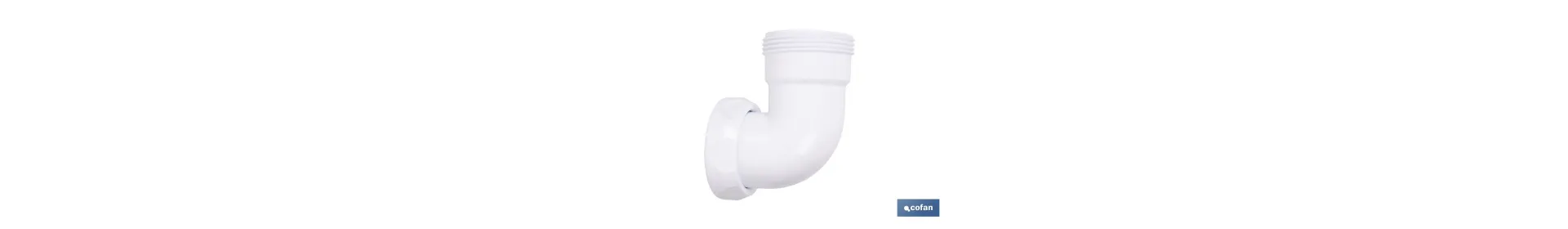 Codo Rosca 1 1/2 con Valona y Tuerca Loca | Adecuado para Lavabos y