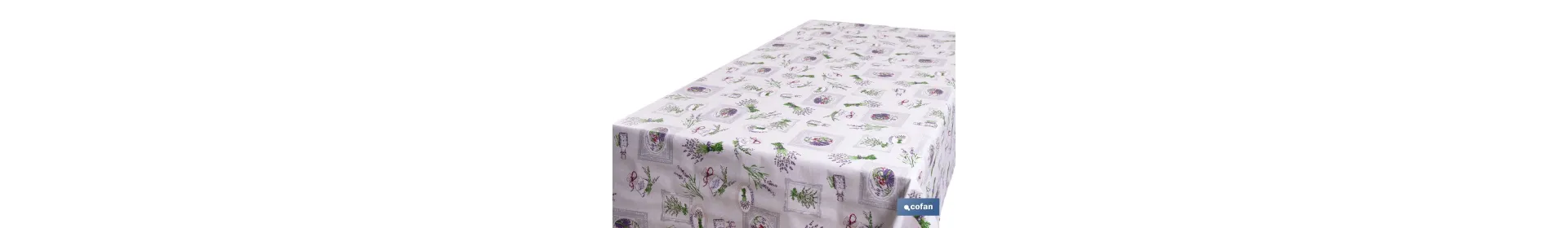 Rollo de Hule con Estampado de Lavanda | Impermeable | Protección y