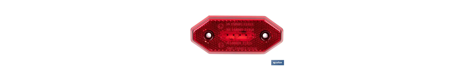 Luz de gálibo trasera LED roja 12/24V | IP68 Homologada ECE R3 para camión, remolque y caravana