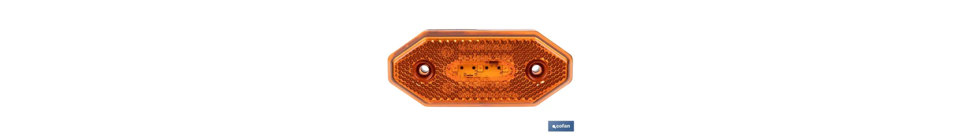 Luz de gálibo lateral LED ámbar 12/24V | IP68 Homologada ECE R7 para camión, remolque y tráiler