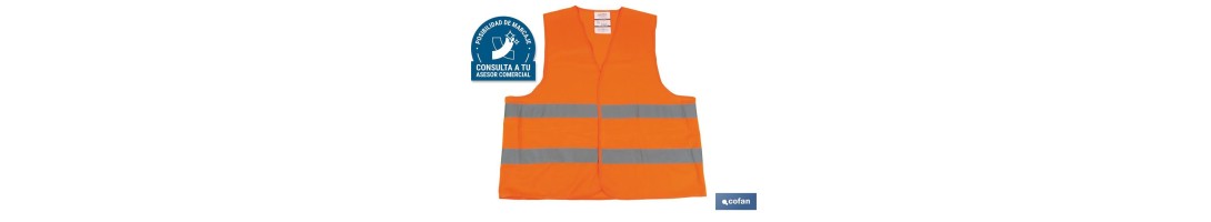 Chaleco reflectante | Color Naranja | Talla XXL | EN ISO 20471 | Categoría II I