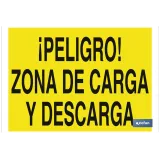 ¡Peligro! zona de carga y descarga