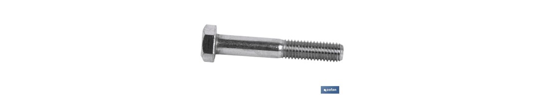 Tornillo Hexagonal DIN-931 | Rosca Parcial 1/2 | Clase BR zincado | Medidas desde M-5 hasta M-24