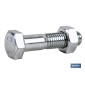 Tornillo con cabeza hexagonal + tuerca DIN-931/934 | Rosca parcial 1/2 | Clase BR Zincado | Medidas desde M-5 hasta M-24